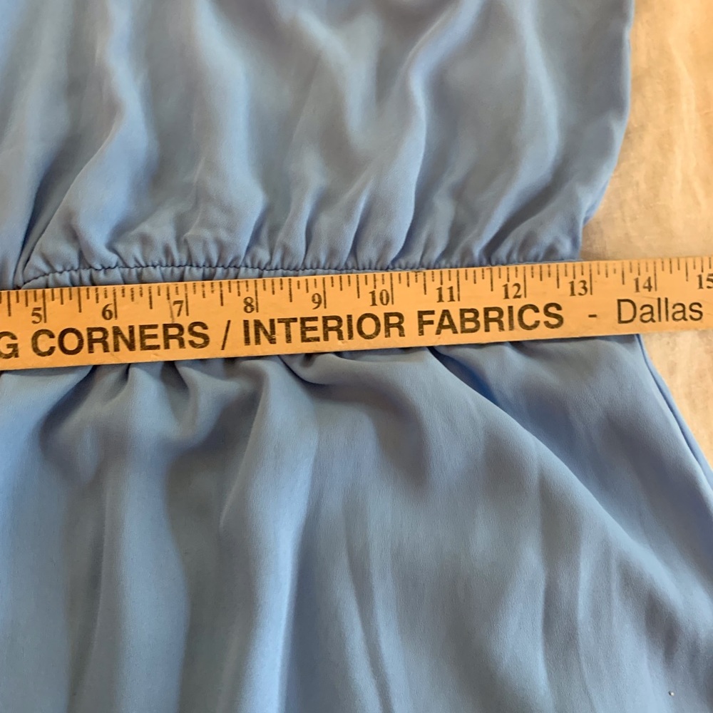 Gianni Bini GB Dress light blue chiffon flutter sleeve size Large - Picture 7 of 9
